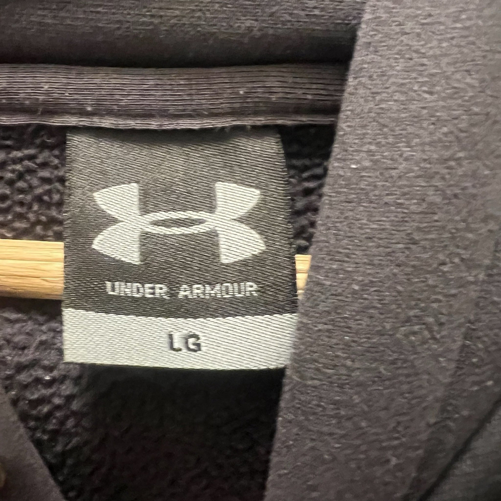 Under Armour Navy Sea Warriors Hoodie Men’s LG Black Gold USN Military Pullover - Picture 10 of 10